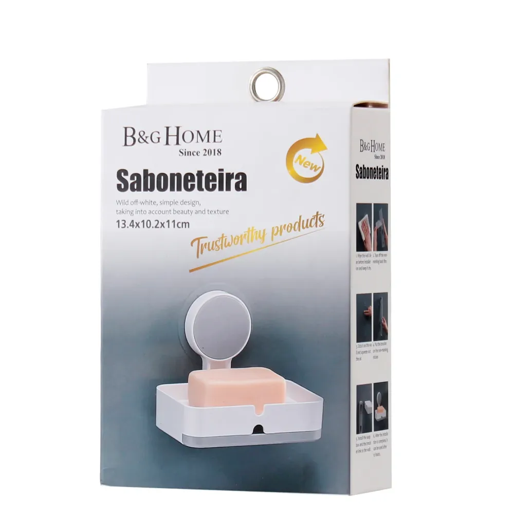 Jabonera con Escurridor Extraíble para Ducha y Baño