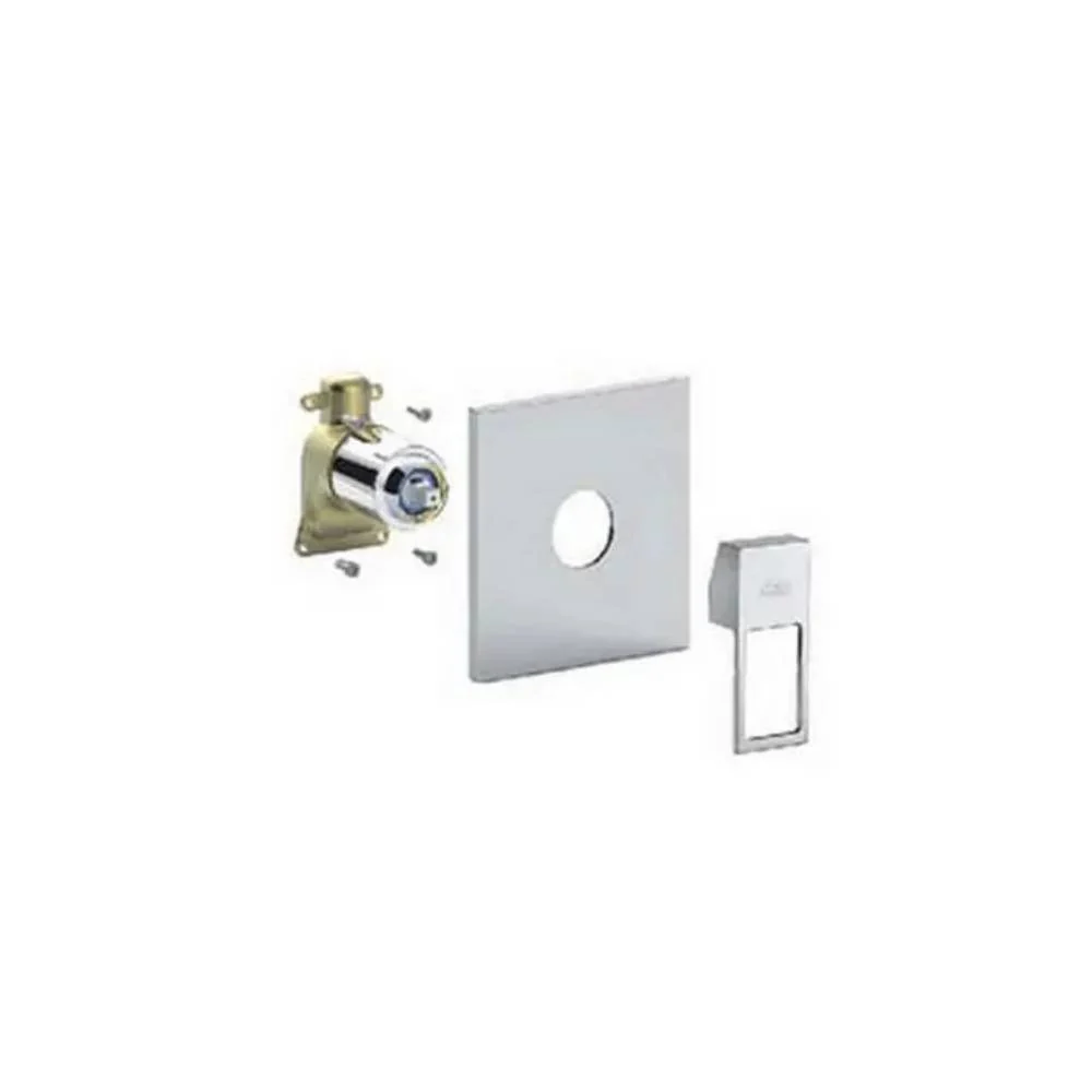 Miscelatore incasso doccia con deviatore PBOX 015 con piastra ABS serie EFFE modello EFBOX015CR cromato Paffoni