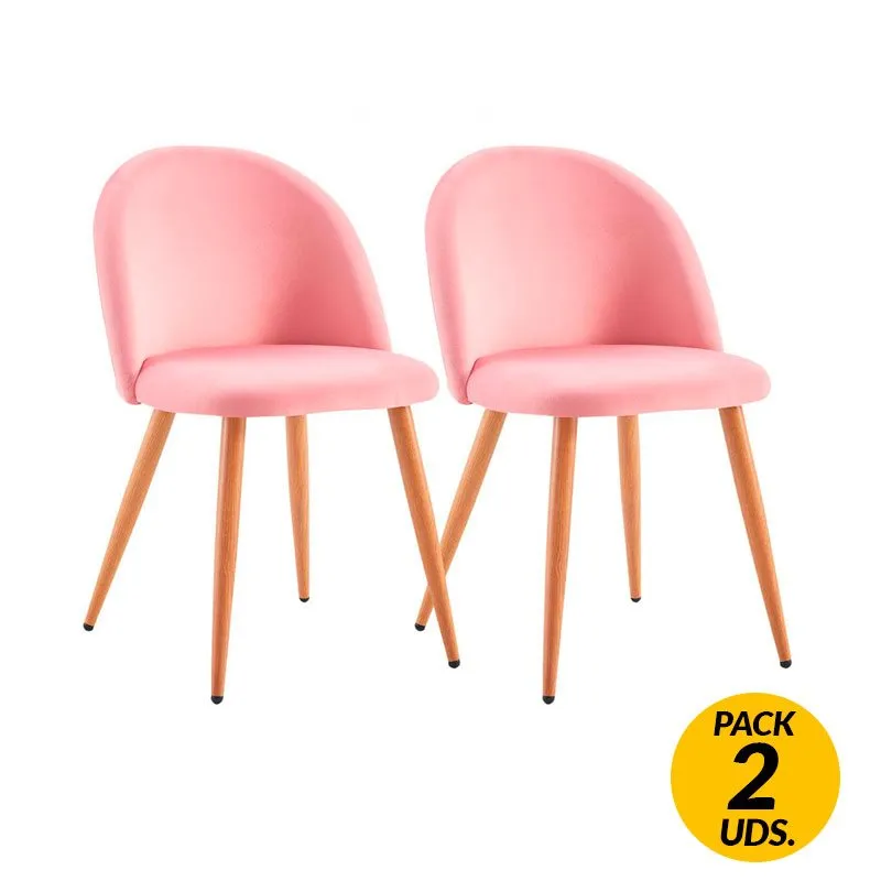 Pack de 2 sillas Fuchs Thinia Home tapizado terciopelo