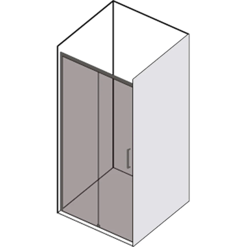 Porta doccia scorrevole SINISTRA cm 100 modello Afrodite cristallo temperato mm 6