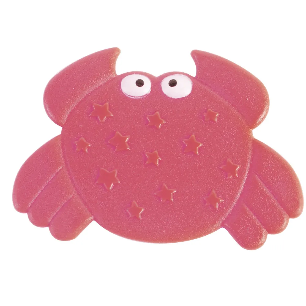Tappeto antiscivolo doccia e vasca portátil Crabby di Gedy - Rosso
