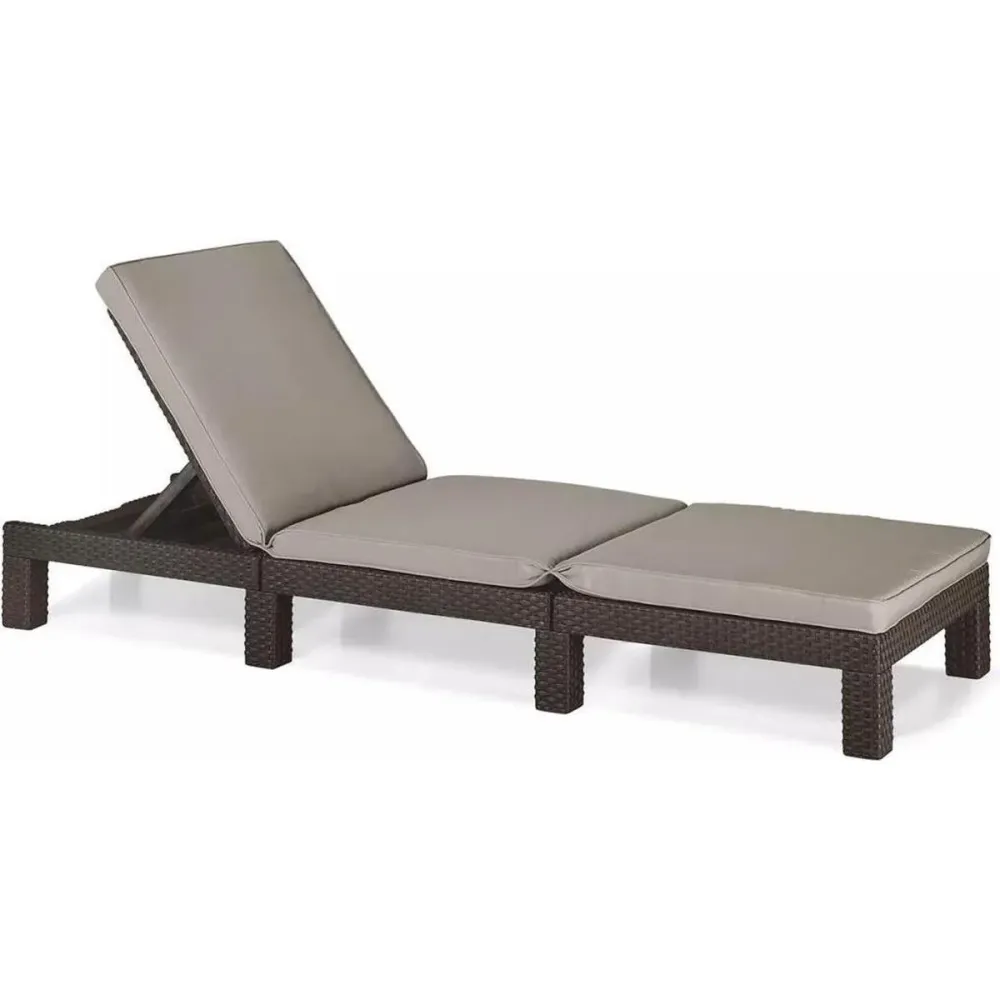 TUMBONA DAYTONA LUJOSO 195 x 65 x 25 cm - Varios colores Capuchino