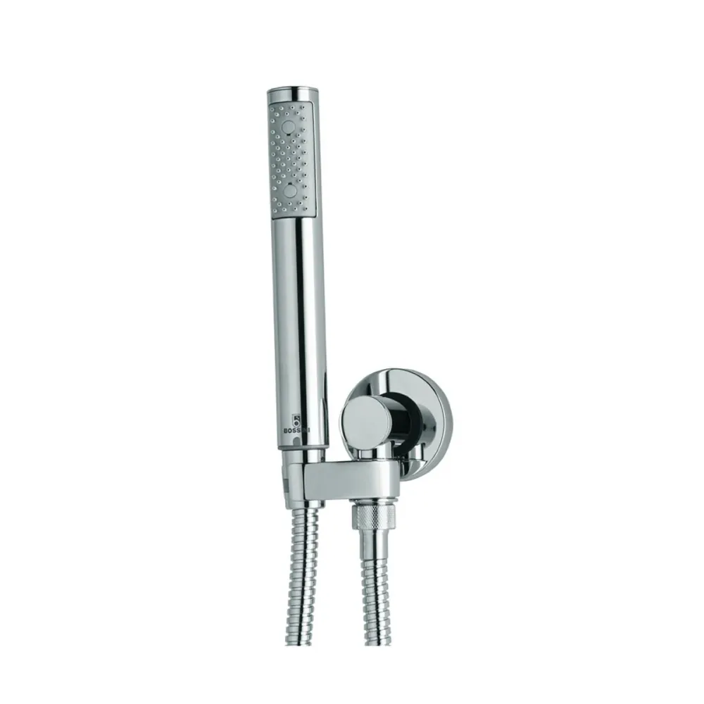 Colgador de Toallas Composición de ducha con cabezal redondo Ares diámetro 250 mm y kit dúplex Bossini