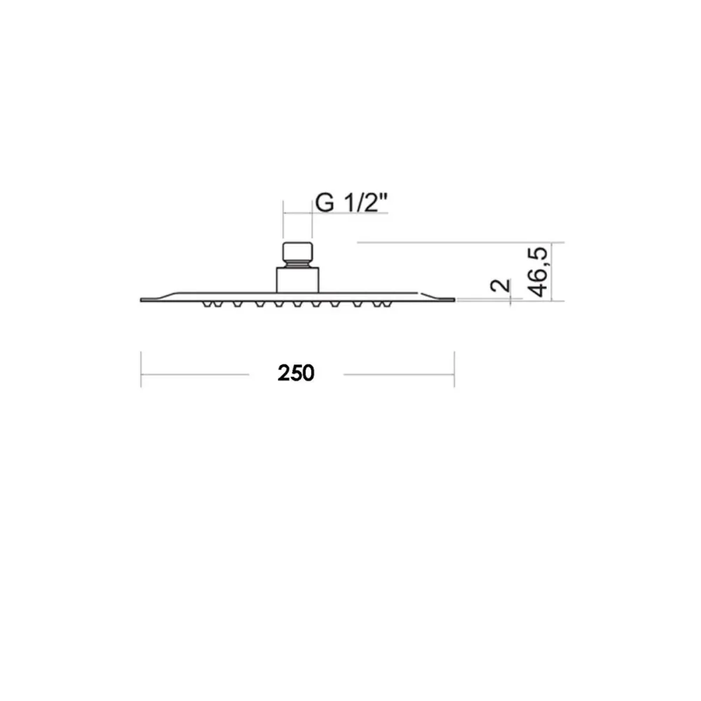 Colgador de Toallas Composición de ducha con cabezal redondo Ares diámetro 250 mm y kit dúplex Bossini