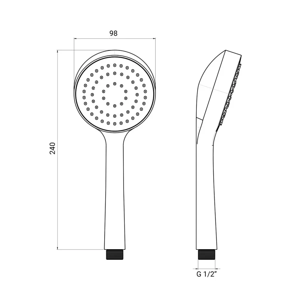 Jabonera de Pared Ducha Alisso monogote en ABS anticalcáreo oro