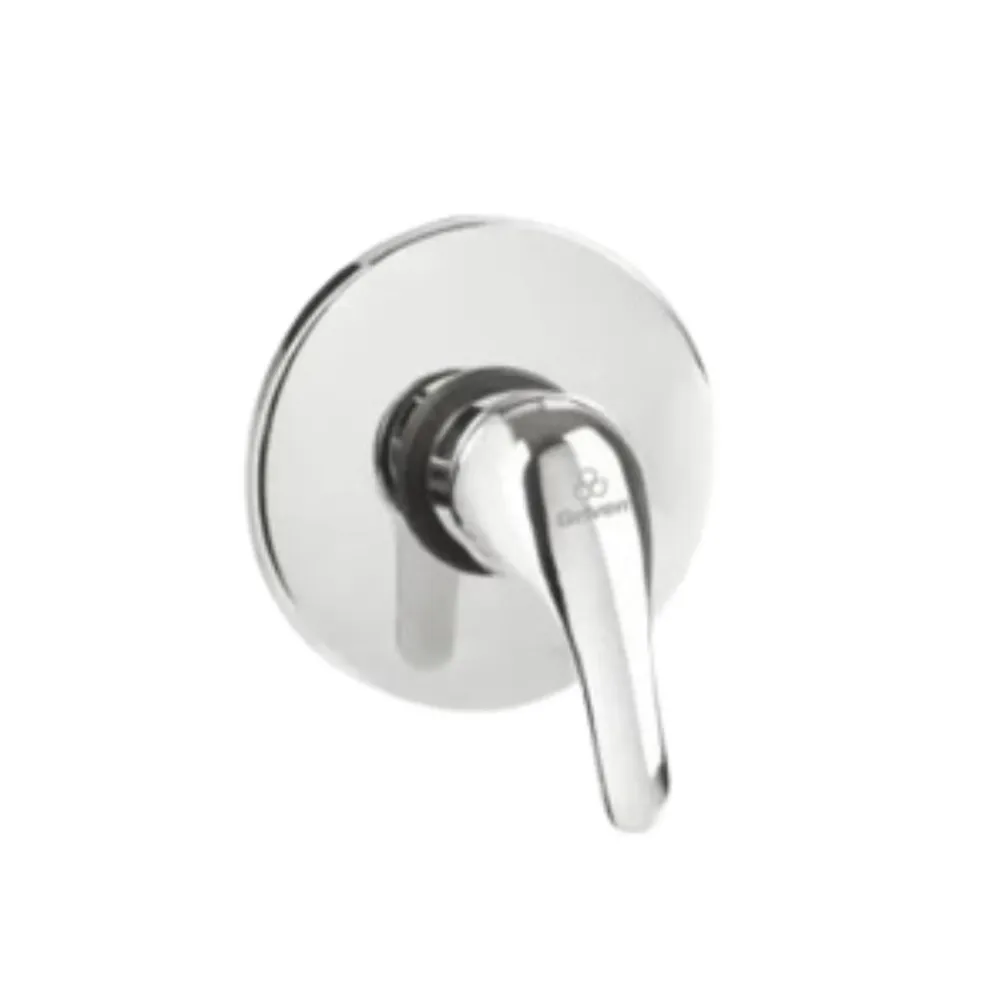 Jabonera de Pared Monomando Mezclador para Ducha Redondo en Acero Inoxidable - Acabado Cromado