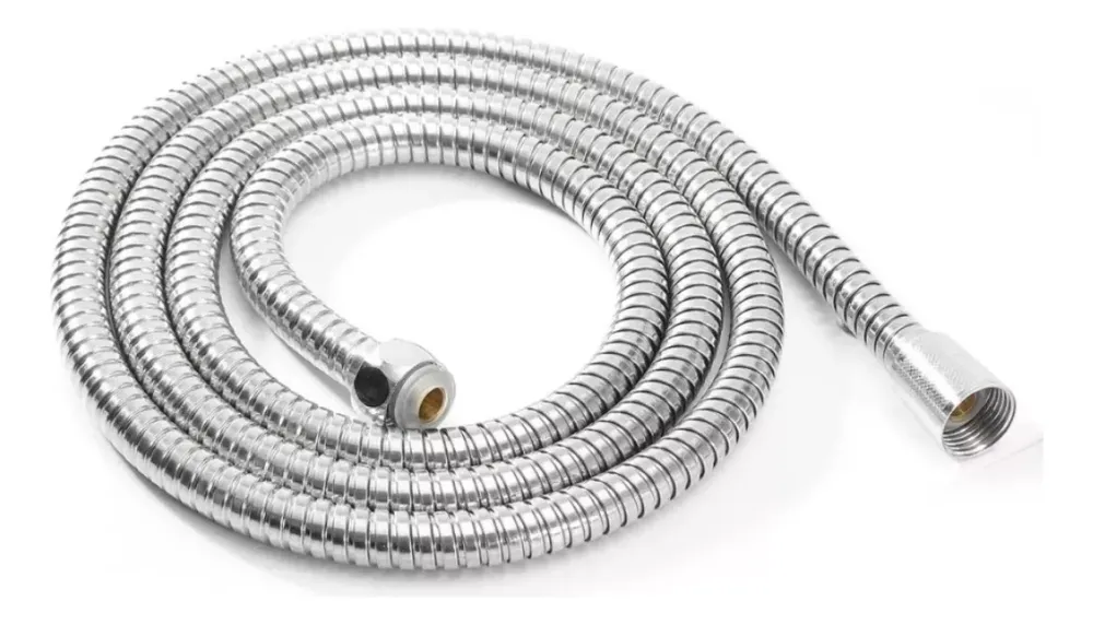 Manguera Ducha Adaptable Extensible Cromada Acero Inoxidable en Acero Inoxidable
