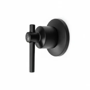 Organizador de Baño Llave Individual para Ducha en Acero Inoxidable - Acabado Negro Mate