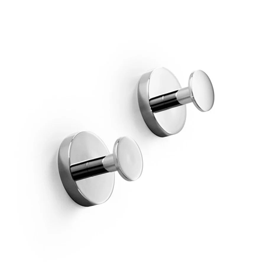 Organizador de Baño Par de colgadores para baño Lineabeta colección Duemila en latón cromado