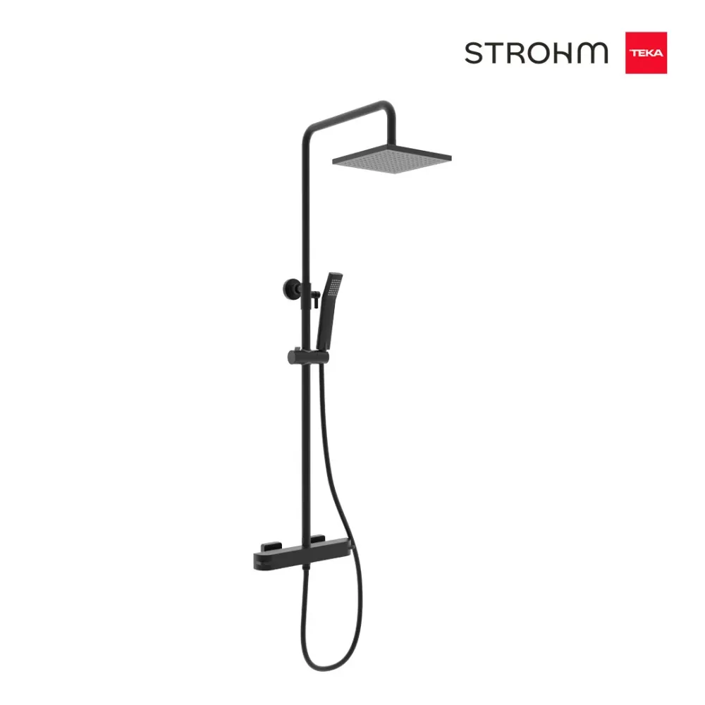 Organizador de Baño Sistema Ducha Teka-Strohm - Soller Gemelo Control Negra