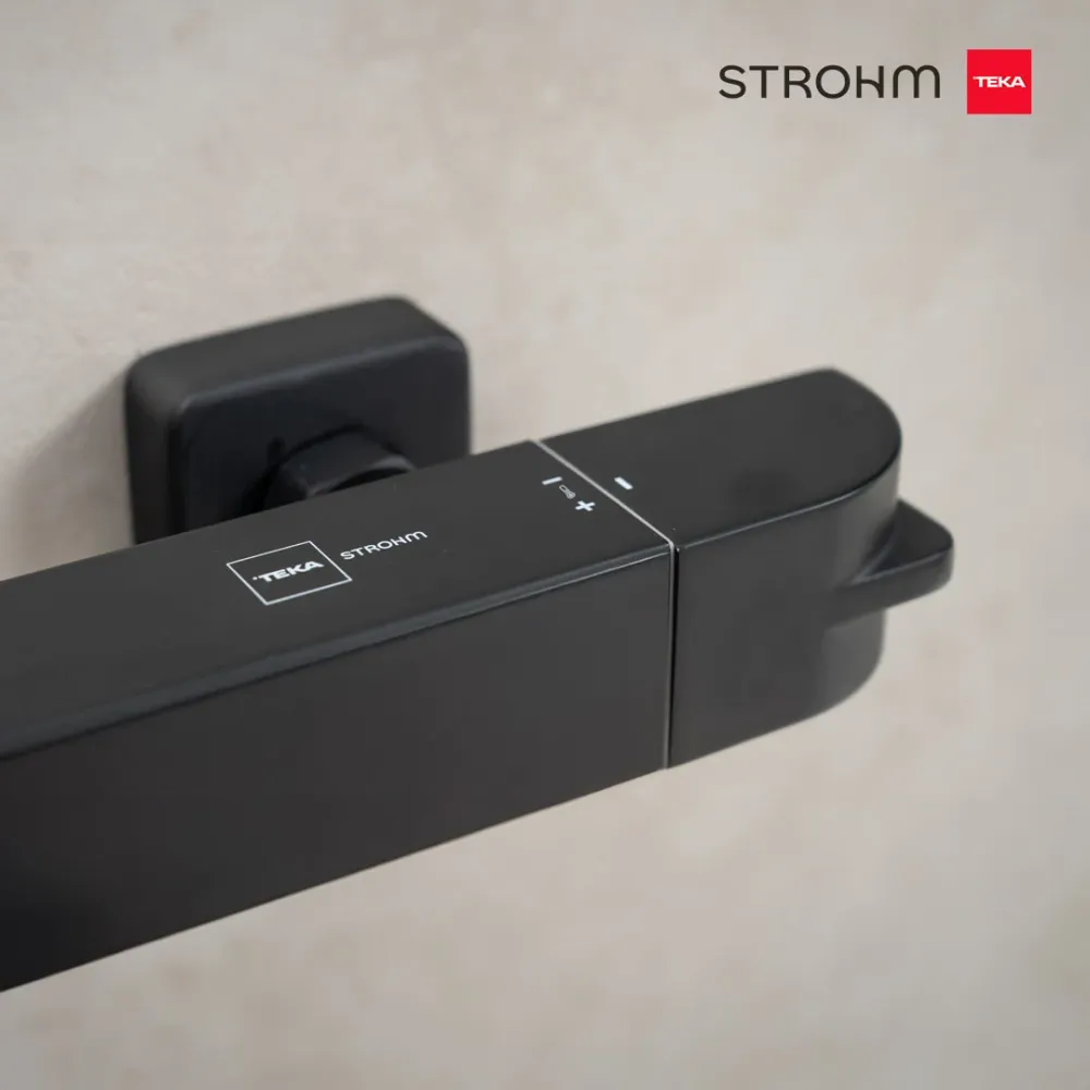 Organizador de Baño Sistema Ducha Teka-Strohm - Soller Gemelo Control Negra