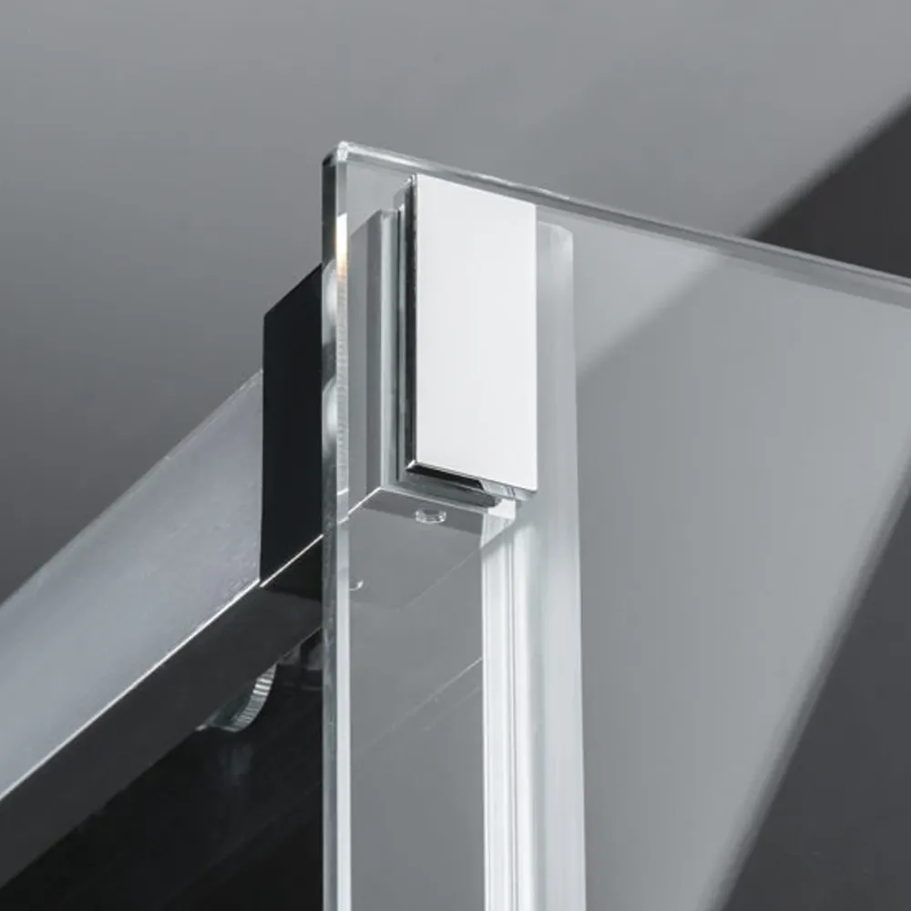 Porta doccia ad apertura scorrevole cm 130x200h modello Diomede cristallo temperato mm 8 reversibile