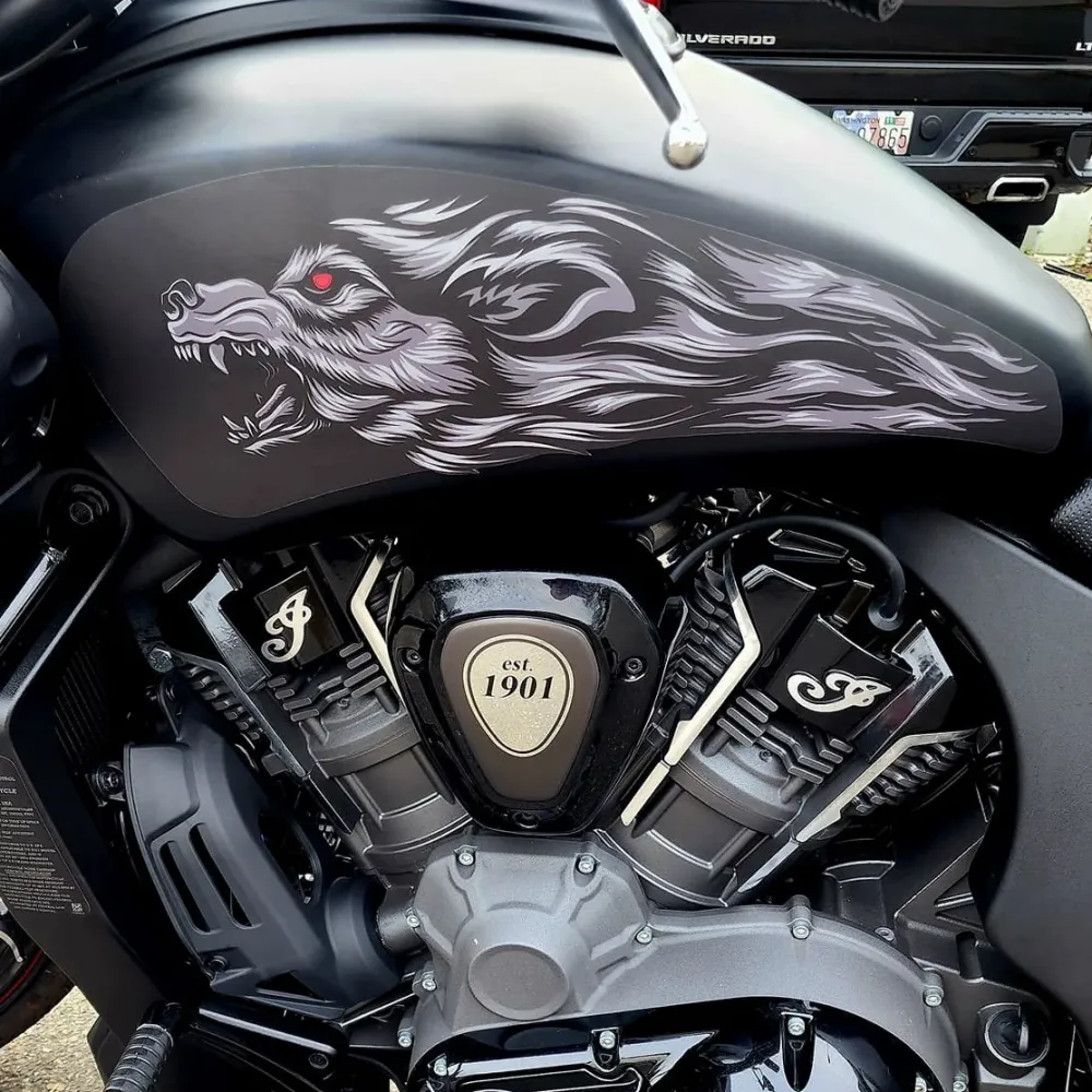 Calcomanías de tanque Fenrir para Indian Challenger/Pursuit