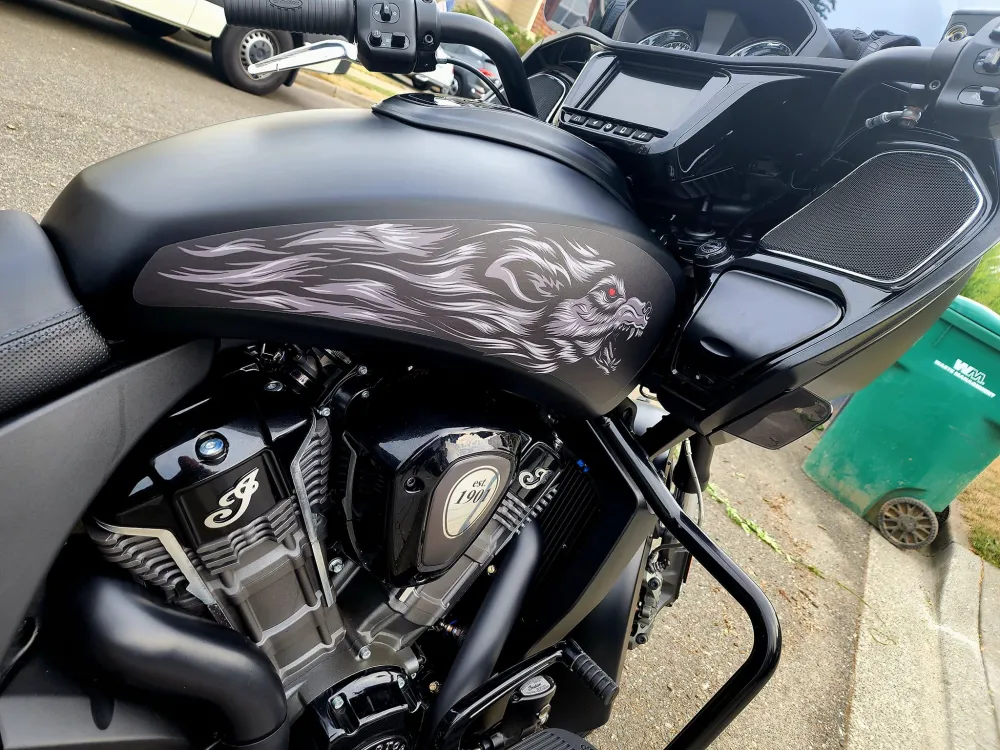 Calcomanías de tanque Fenrir para Indian Challenger/Pursuit