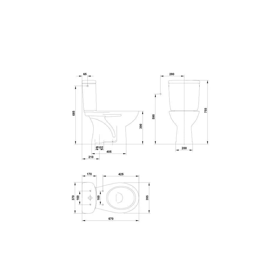 Dispensador de Jabón Pack Inodoro Global Bigmat Roma S/Vertical