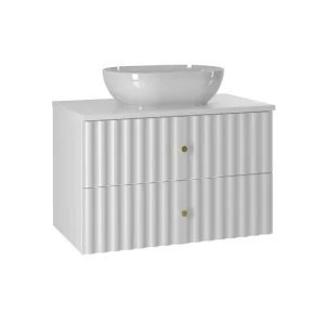 Gancho de Ducha Mueble lavabo individual 80cm Izae Blanco