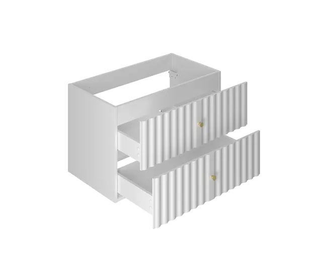 Gancho de Ducha Mueble lavabo individual 80cm Izae Blanco