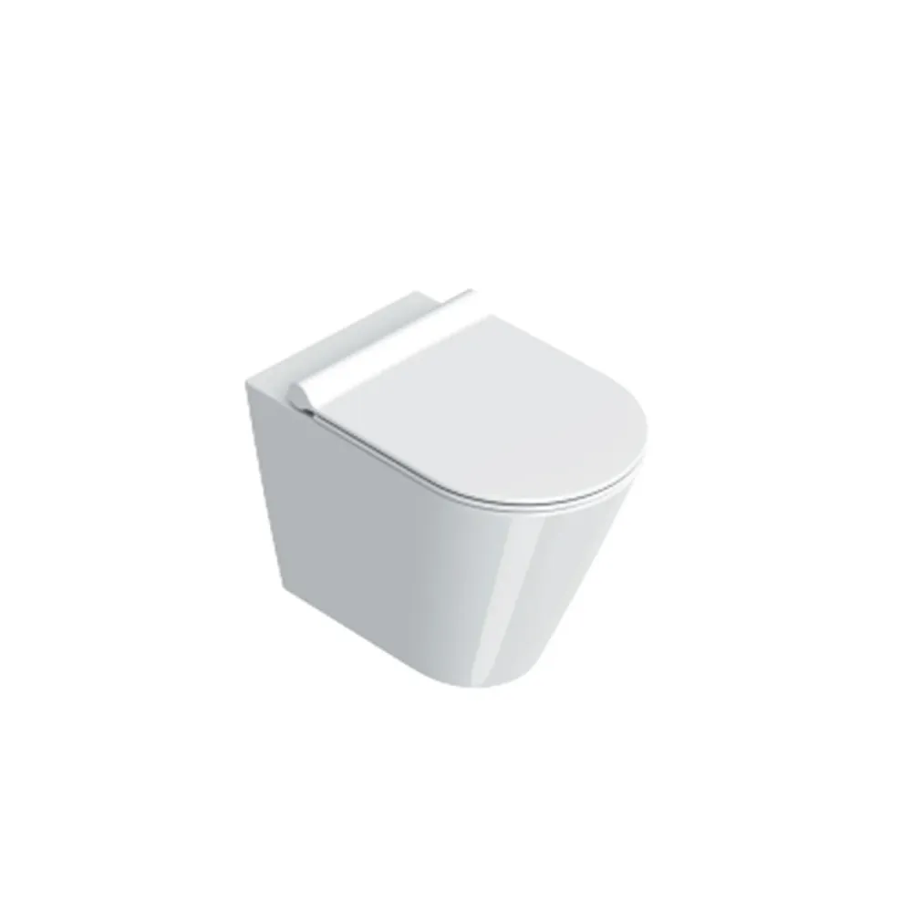 Inodoro empotrado con descarga desplazada Cerámica Catalano Zero 55 - Blanco Radiante