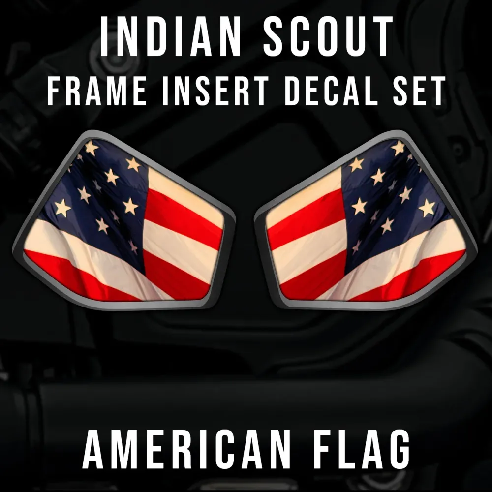 Inserción de marco medio Indian Scout - Bandera estadounidense
