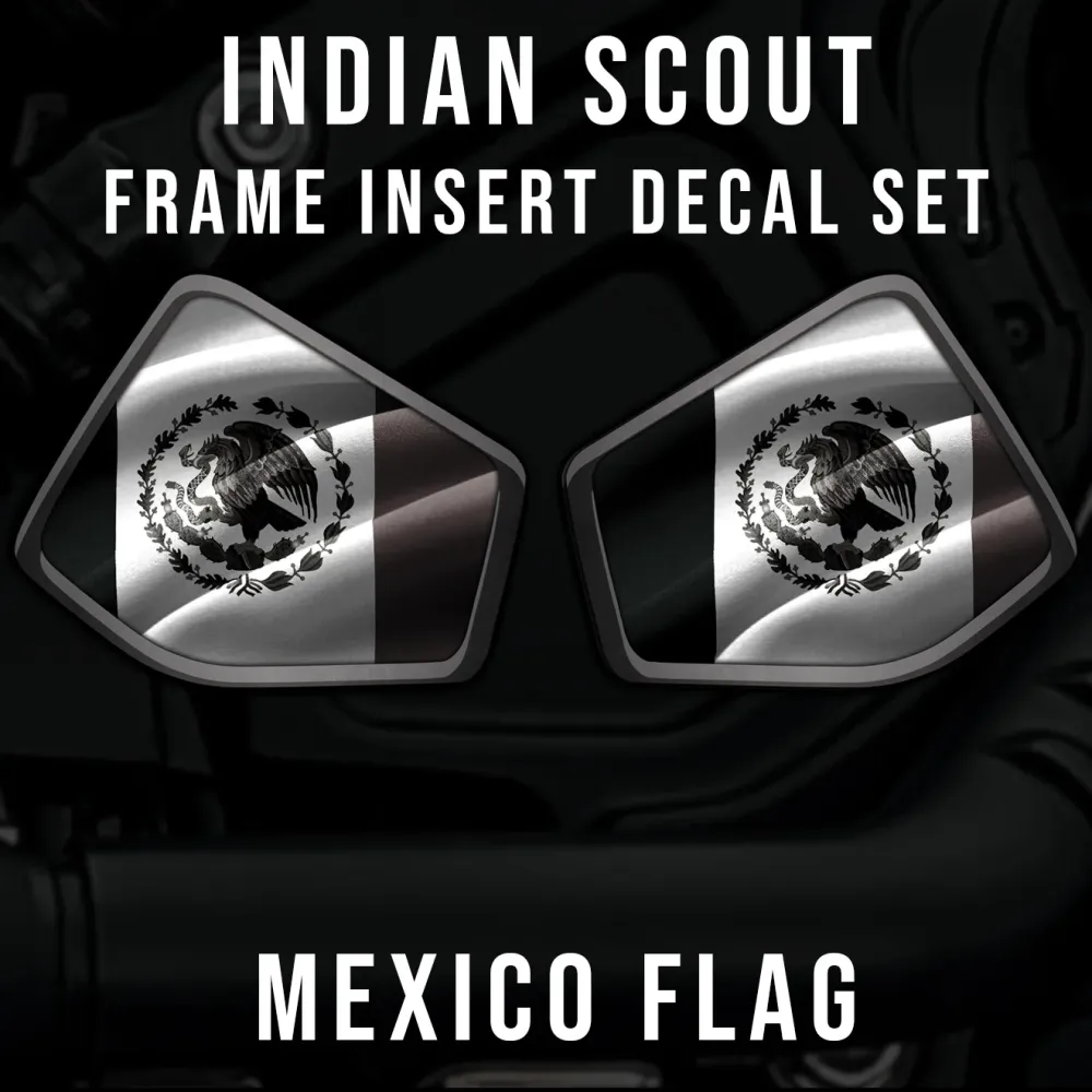 Inserción de marco medio Indian Scout - Bandera de México