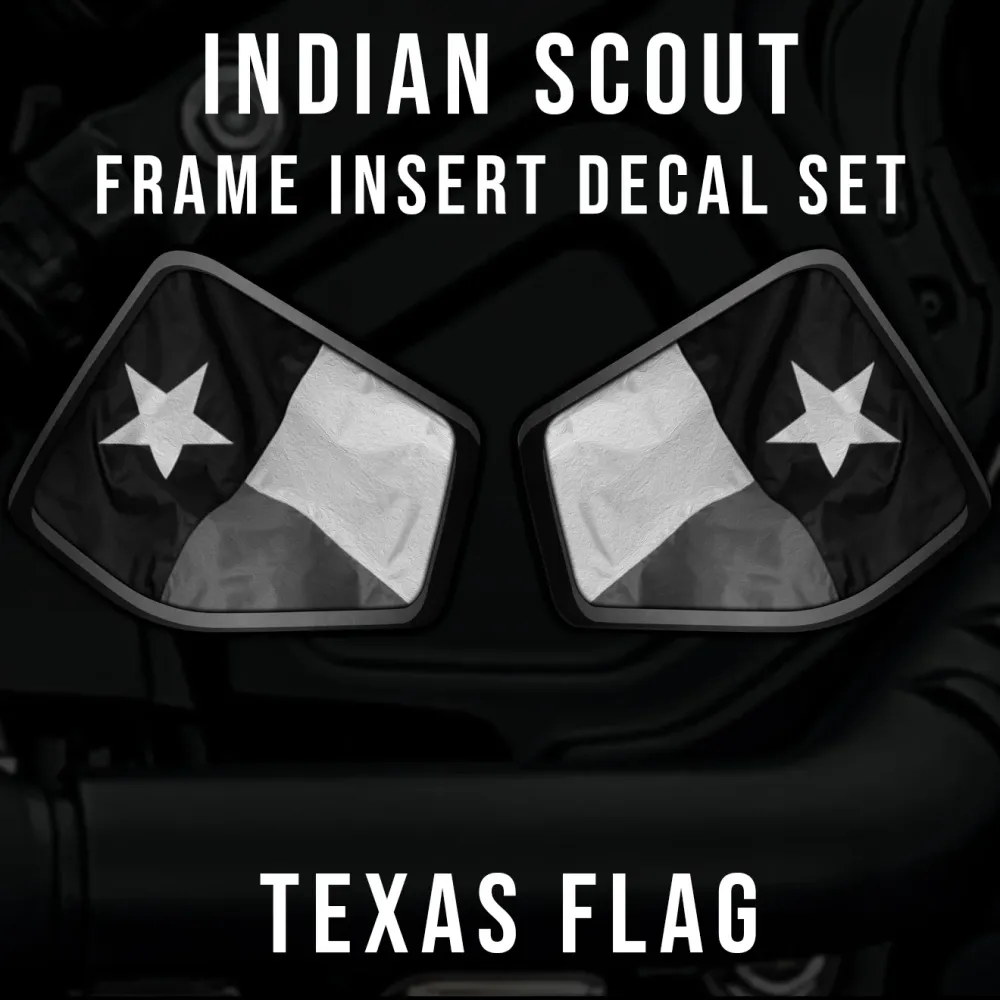 Inserción de marco medio Indian Scout - Bandera de Texas