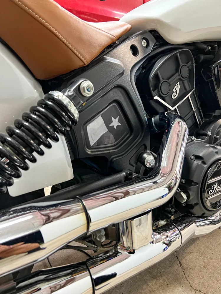 Inserción de marco medio Indian Scout - Bandera de Texas