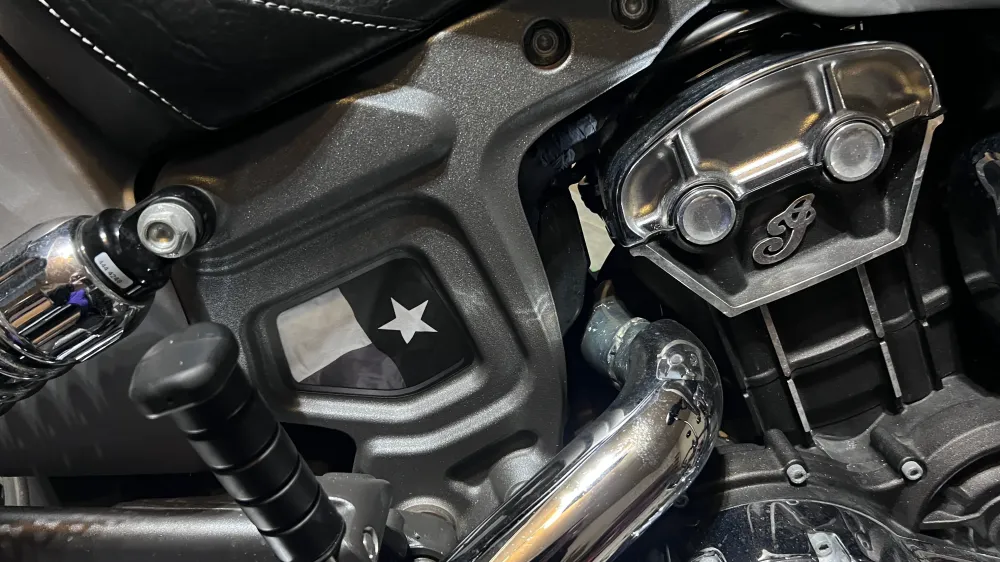 Inserción de marco medio Indian Scout - Bandera de Texas