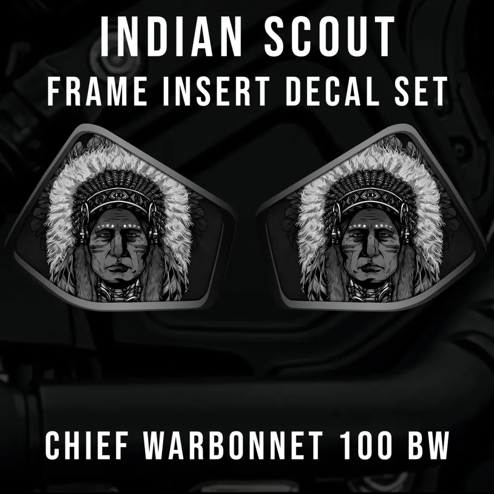 Inserción de marco medio Indian Scout - Chief 100 B&W