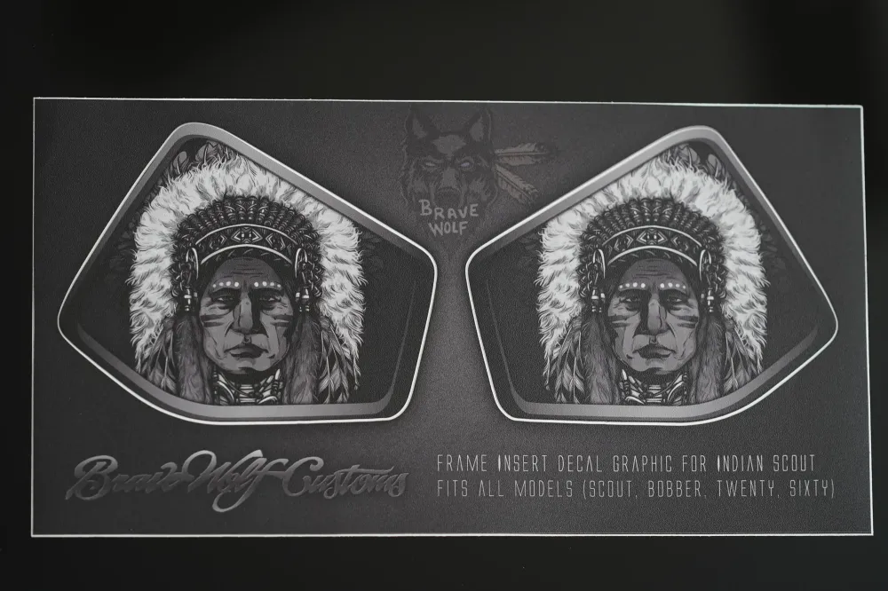 Inserción de marco medio Indian Scout - Chief 100 B&W