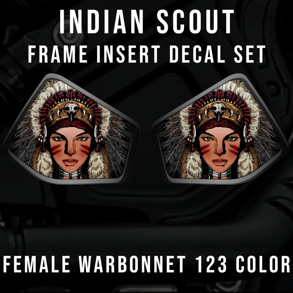 Inserción de marco medio Indian Scout - Warbonnet femenino 123 Color
