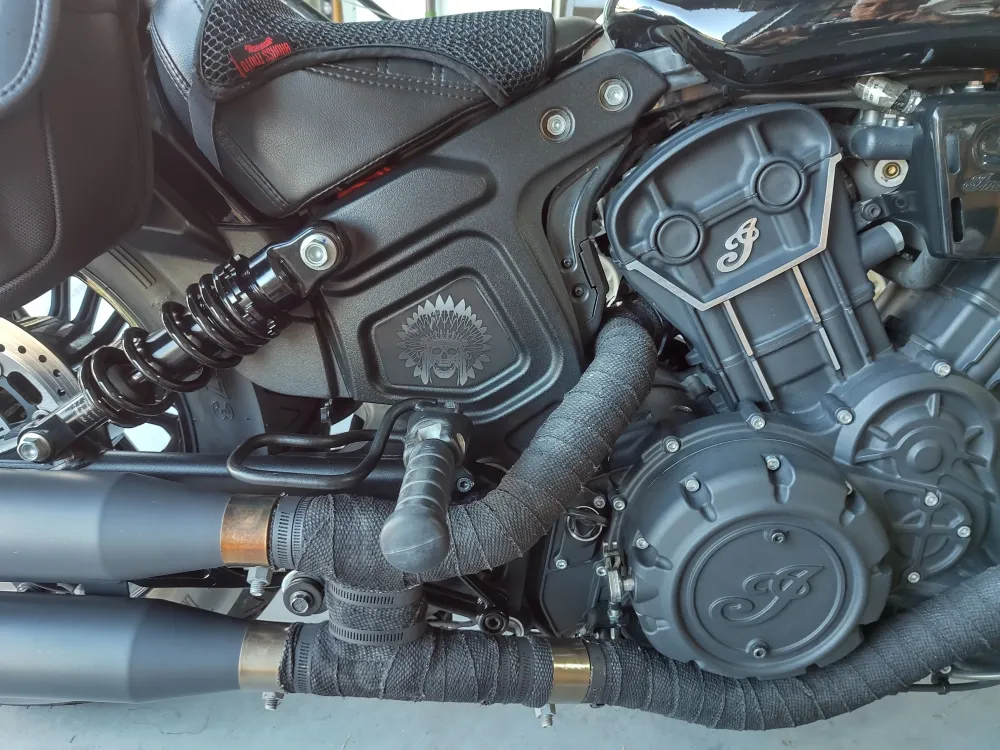 Inserto de marco medio Indian Scout - Skull Warbonnet V2