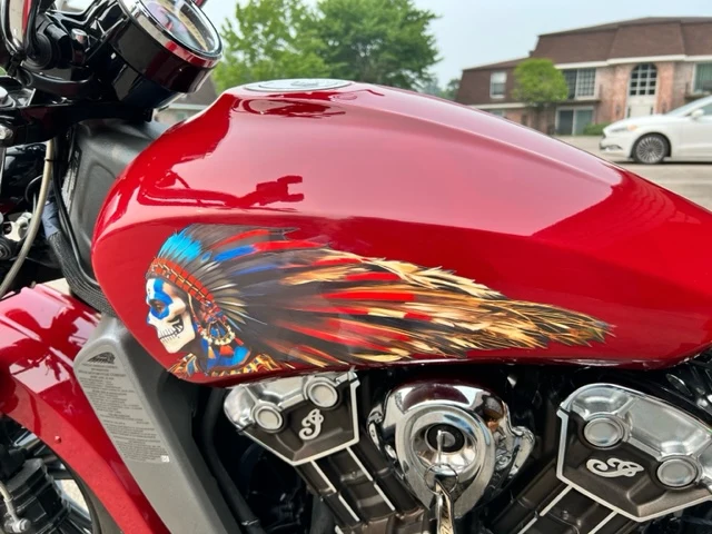 MesoChief 3-2023 - Calcomaní de color para tanque Indian Scout