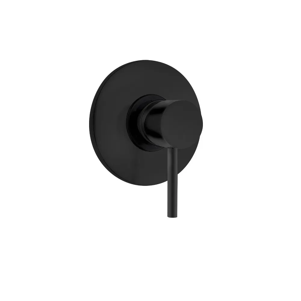 Monocomando incasso doccia ottone nero opaco della serie minimal Keller taps