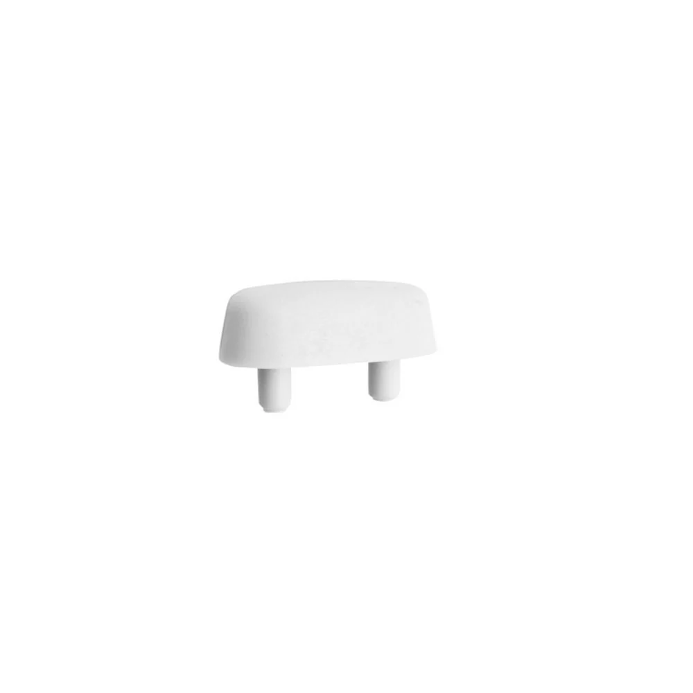 Paracolpo plano 2 clavijas altura 15 mm adecuado para asiento de inodoro Acero Cromado