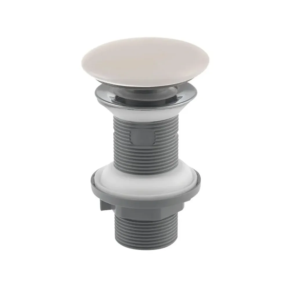 Piletta Click Clack per lavabo BathCore Infinity - Avorio Opaco | Fácil Instalación | Sin Taladro
