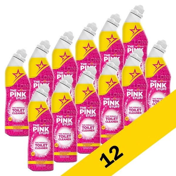 Pink Stuff Gel para inodoro 750ml - paquete de 12