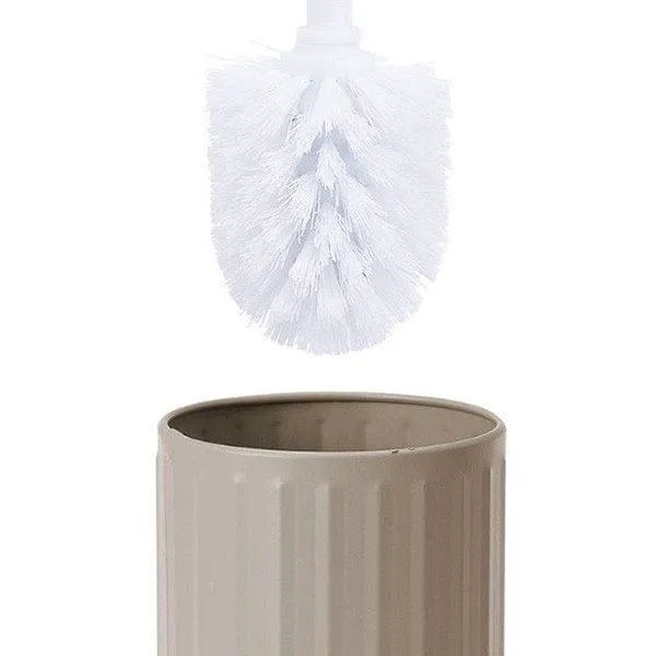 Portaescobilla WC acero beige