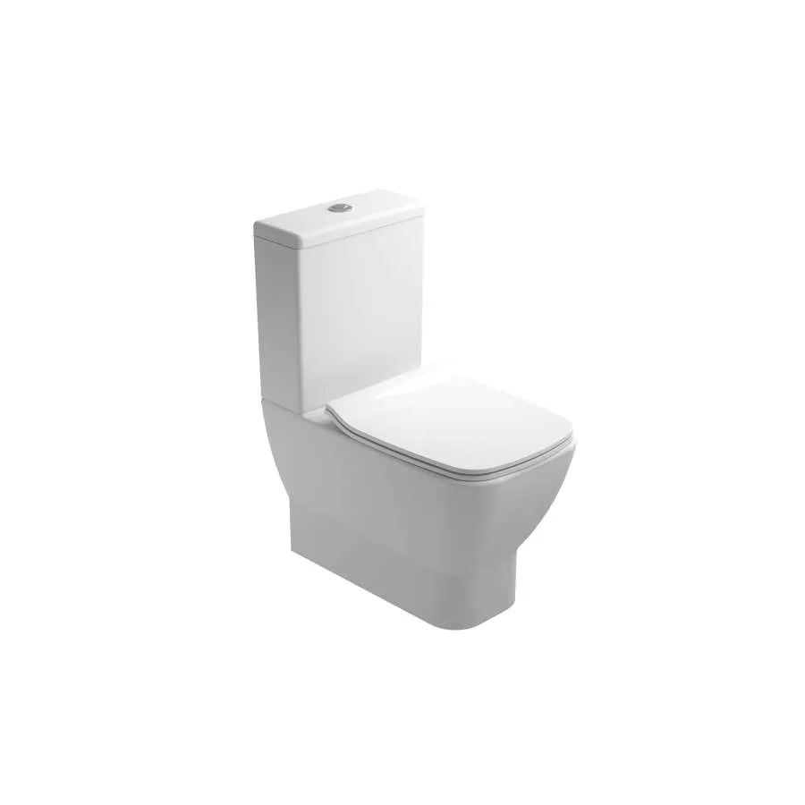 Premium de Lujo Emma Square Inodoro Btw 60X36 Blanco