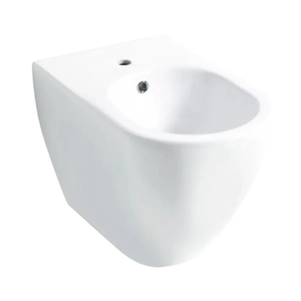 Santari filomuro serie Skip 55 en cerámica blanca con tapa de inodoro cierre softclose - Diseño Cerámica