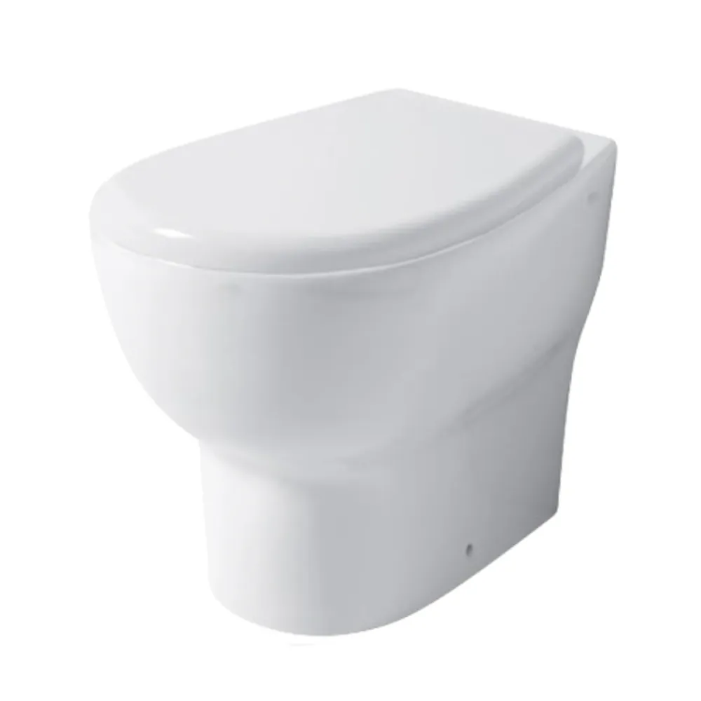 Santari filomuro serie Touch54 en cerámica blanca con tapa de inodoro cierre softclose - Diseño Cerámica