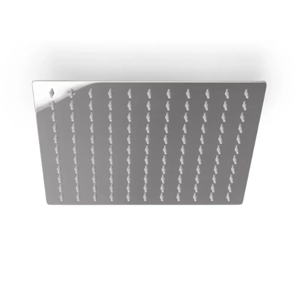 Soffione cuadro modelo Distinguido Line 25x25 cm inox cromado Colección Premium Shower