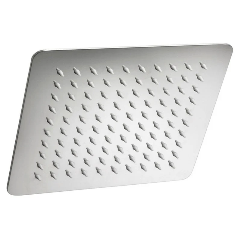 Soffione doccia acciaio inox quadrato 25X25 lucidato specchio anticalcare