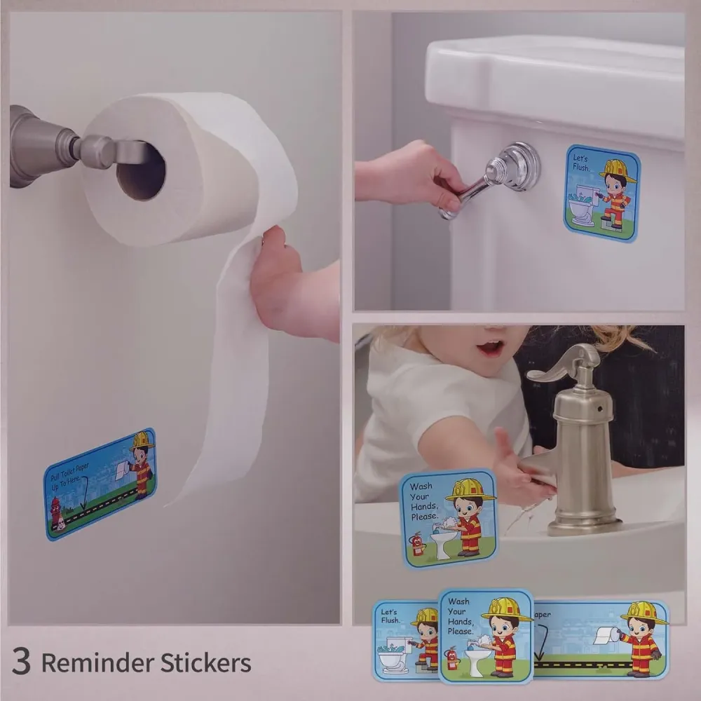 Tabla de entrenamiento para ir al baño y 35 calcomanías magnéticas, tabla de calcomanías de entrenamiento para ir al baño,...