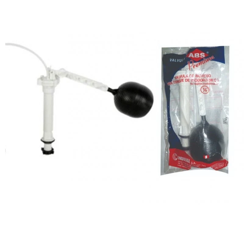 VALVULA INGRESO INODORO 7/8" "ABS PREMIUM" Acero Cromado