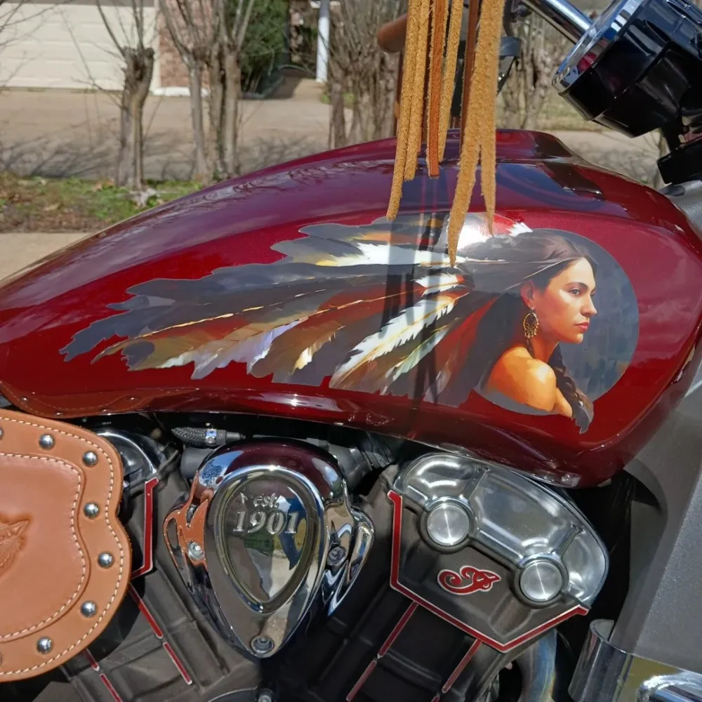 Winona-2023 - Calcomaní de color para tanque Indian Scout