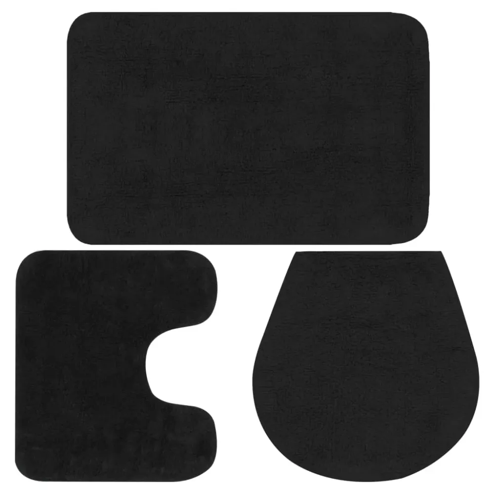 Alfombra Absorbente Pack de 3 alfombrillas de baño Lawo asimétricas