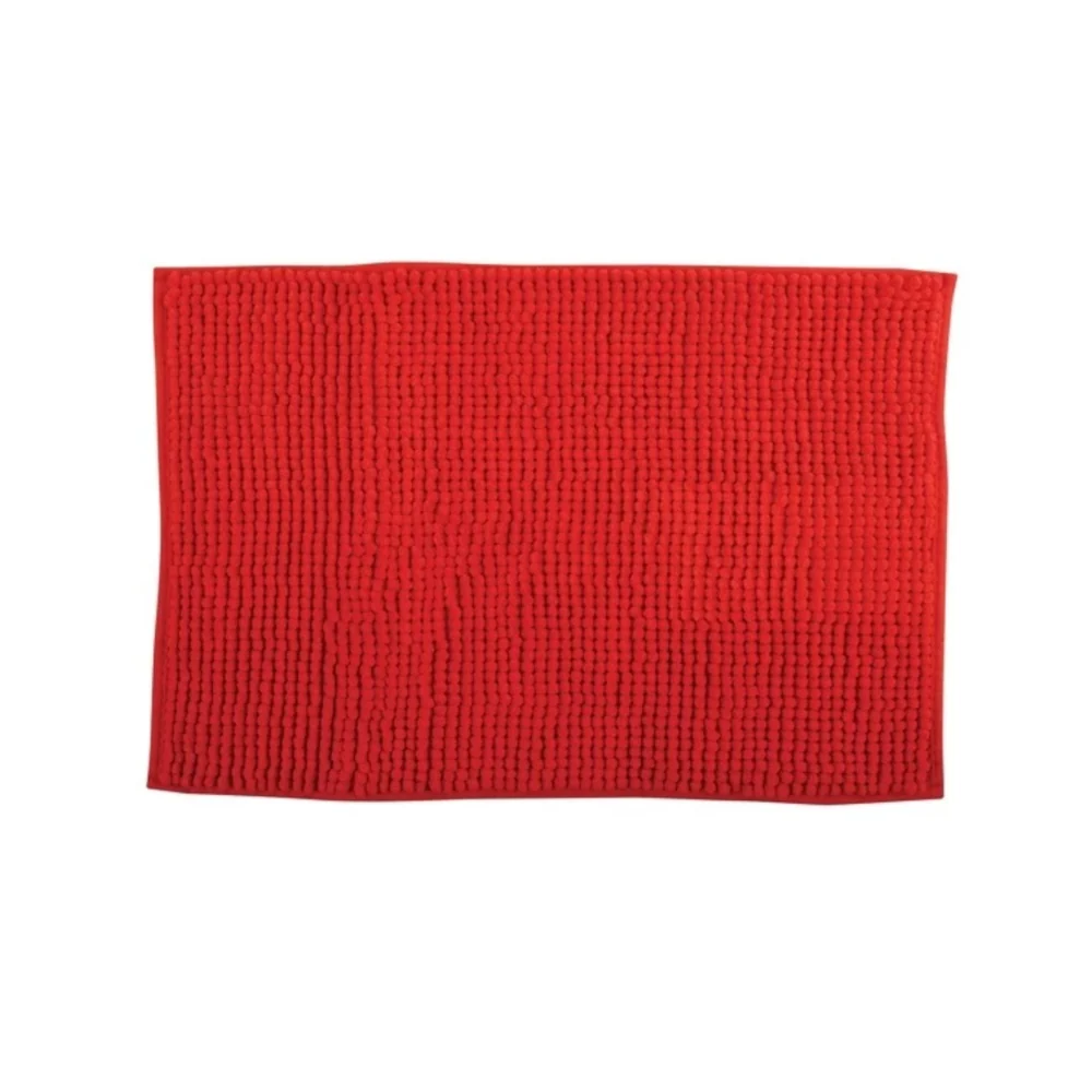 Alfombra Antideslizante Alfombrilla de baño STEFANIA en microfibra CINIGLIA 40x60 cm rojo