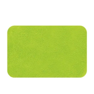 Alfombra Antideslizante Spirella Colección Carolina , Alfombrilla De Baño , 100% Algodón, Verde