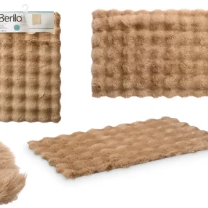ALFOMBRA BAÑO MARRON con Secado Rápido