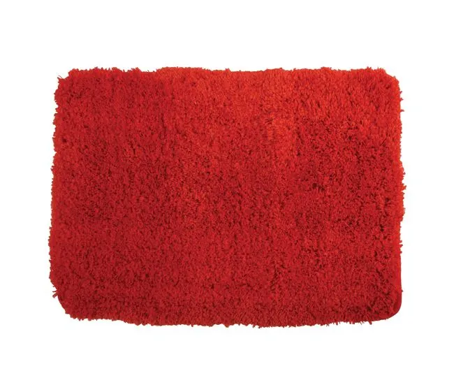 Alfombrilla De Microfibra, Rojo - Msv para Baño Seguro